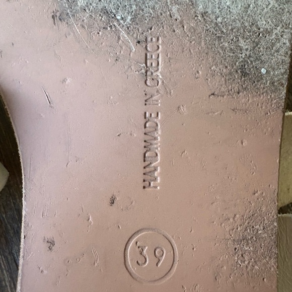 Ancient Greek Clio Strap Sandals White Leather - Picture 8 of 8